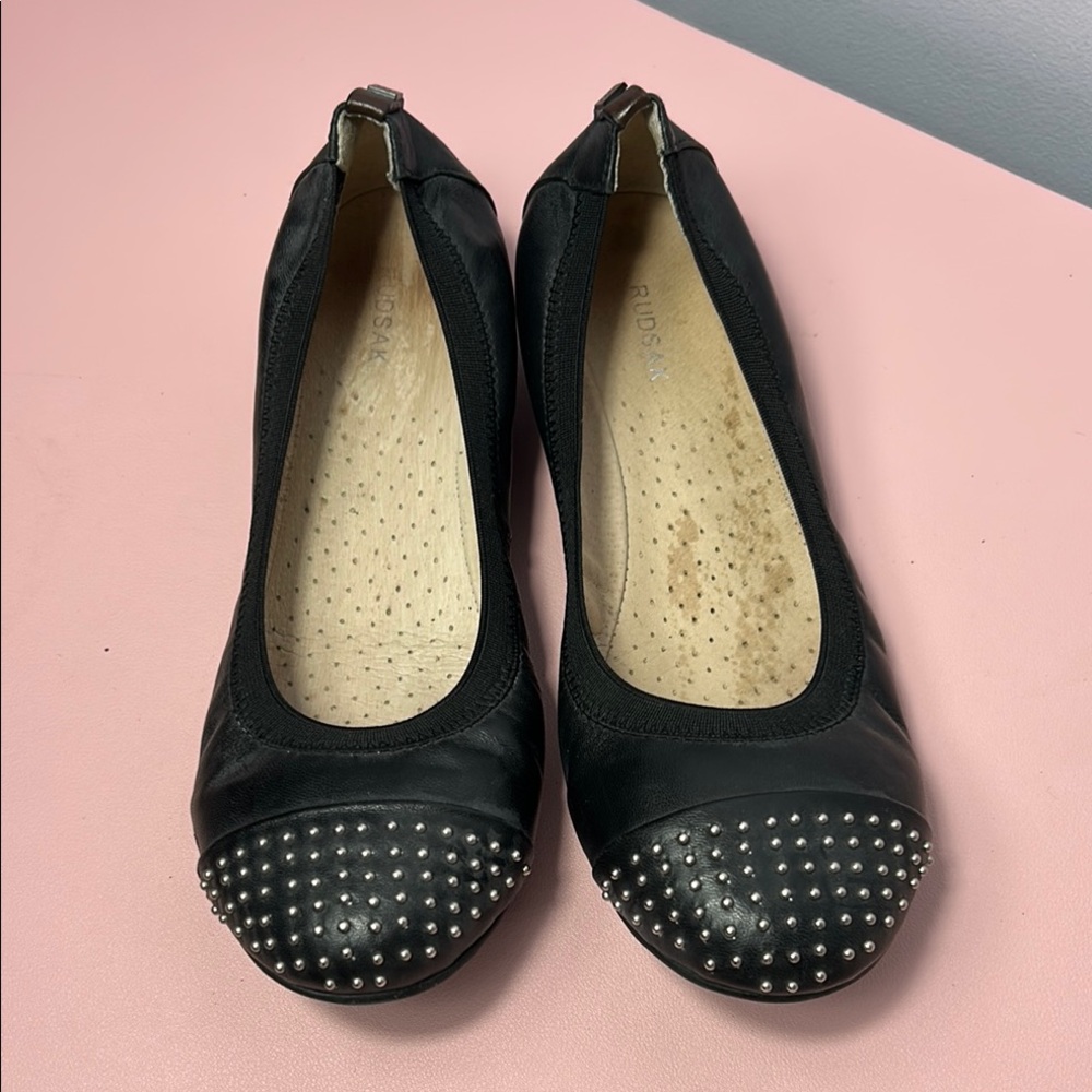 RUDSAK Black Studded Flats